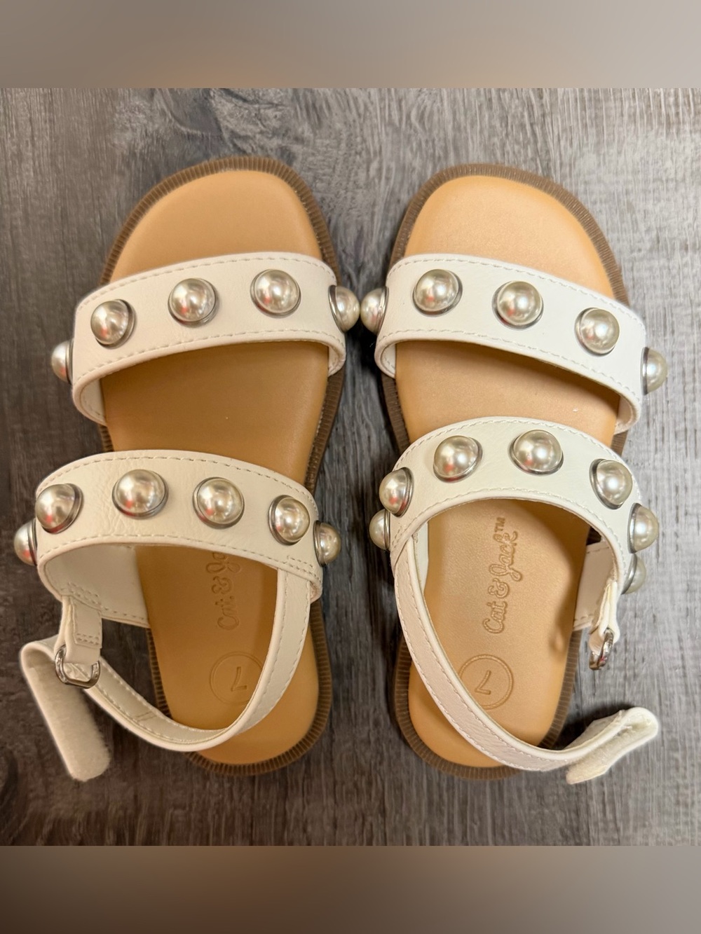 Cat & Jack White Studded Sandals for Kids